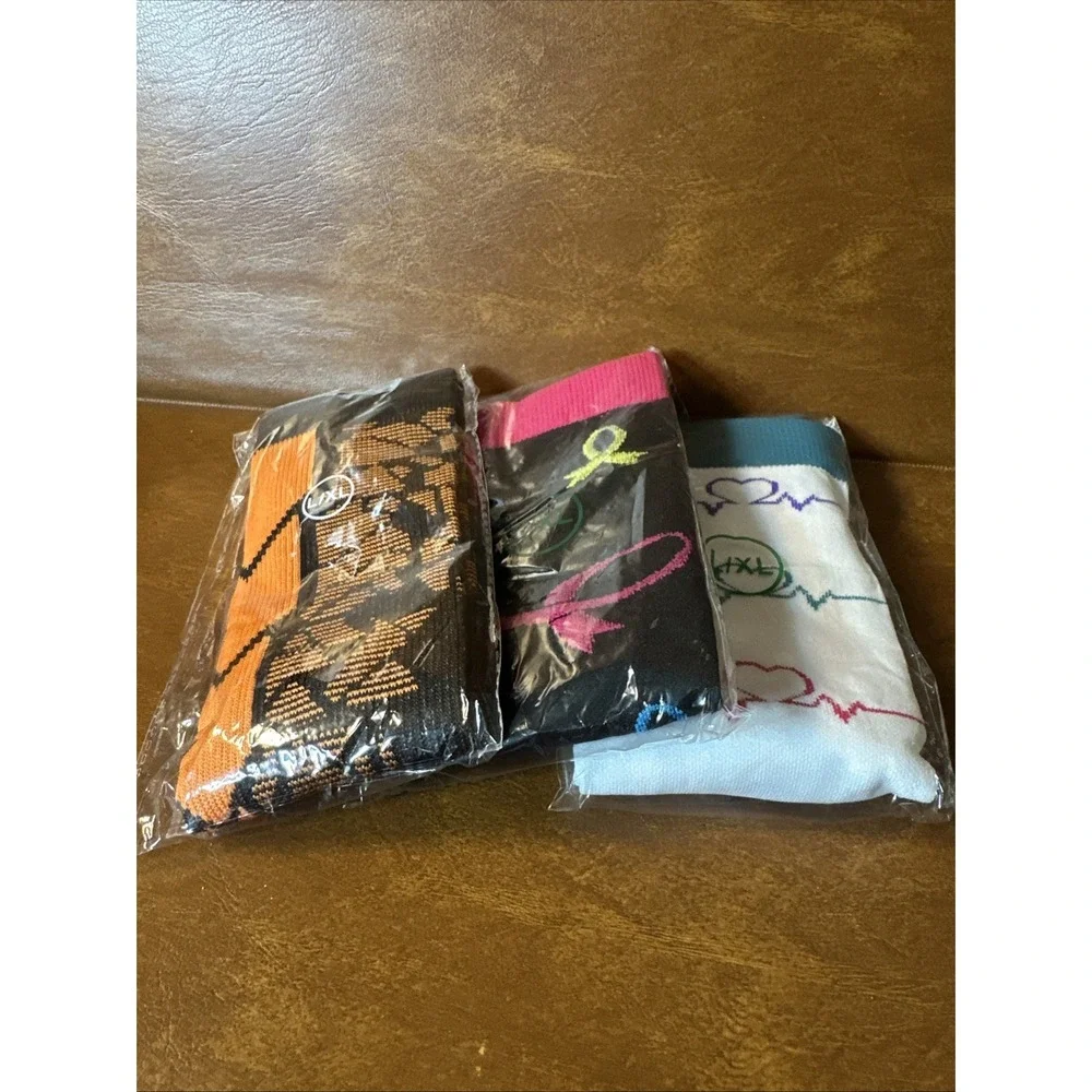 Lot Of 3 Colorful And Fun Compression Socks Women's L/XL